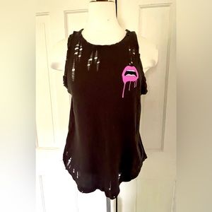 Chaser  lips tank top